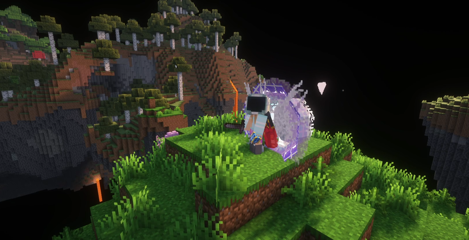 Player entering Ultra Space through portal